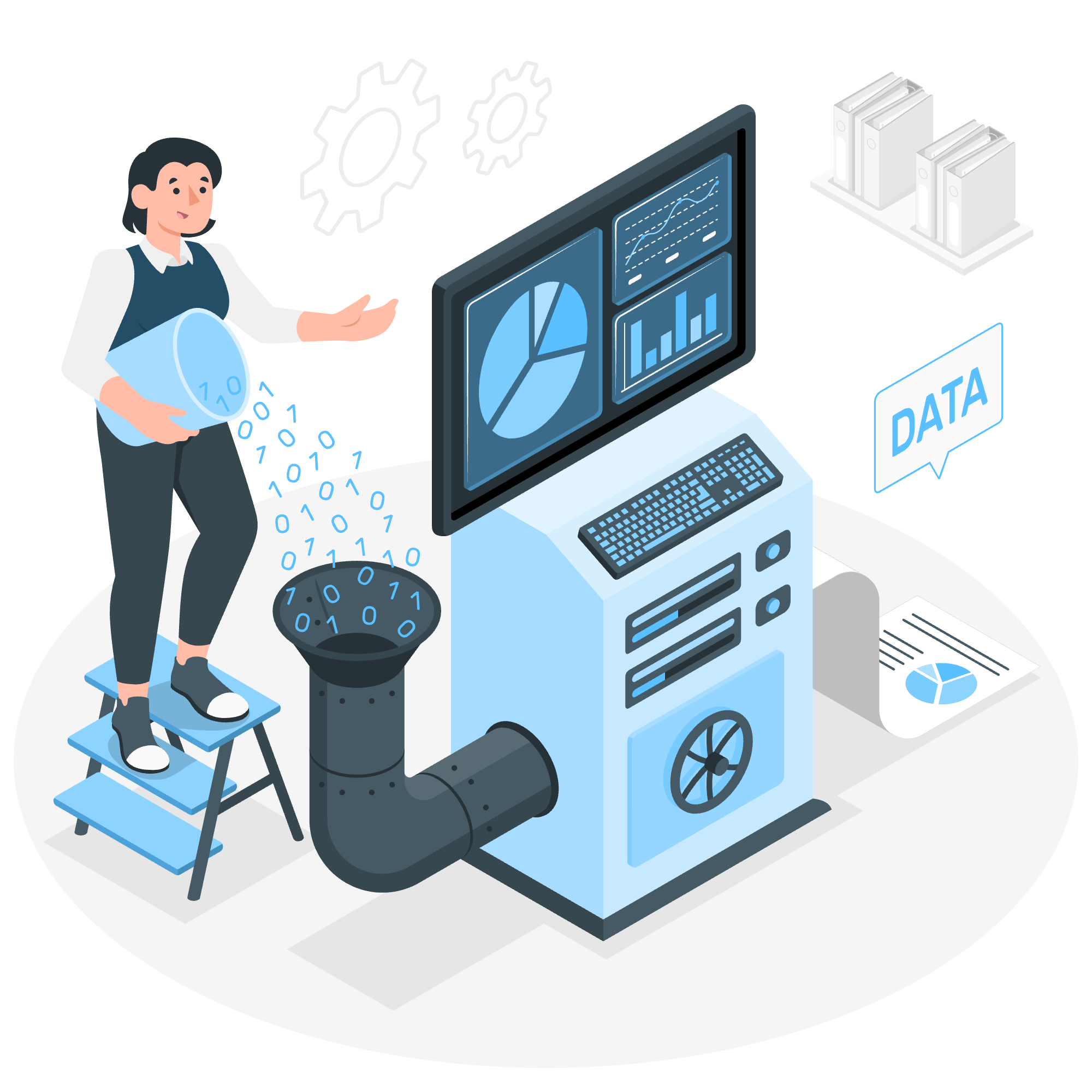 Data processing and unified data illustration
