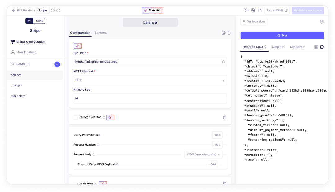 AirByte custom connectors image