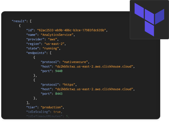 ClickHouse automate image